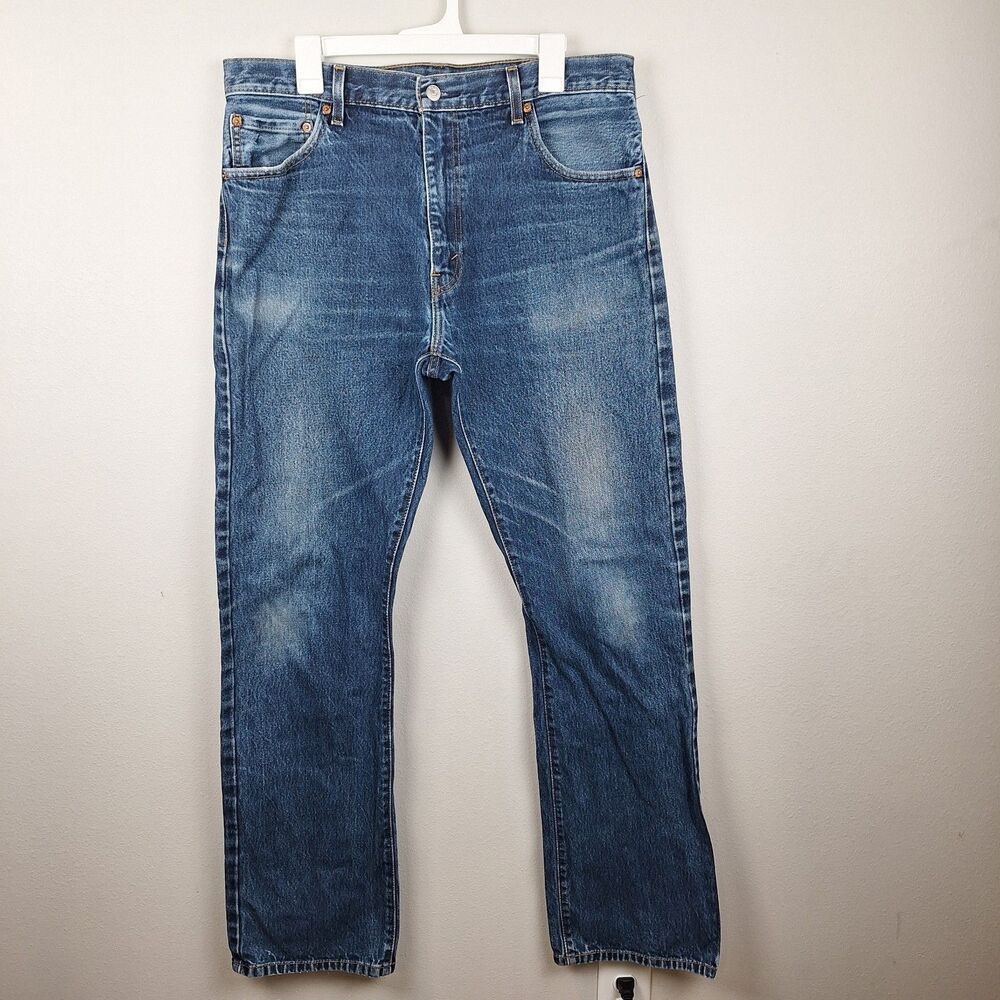 Levis Jeans 517 Mens 36x36 Blue Denim Bootcut Dark Wash